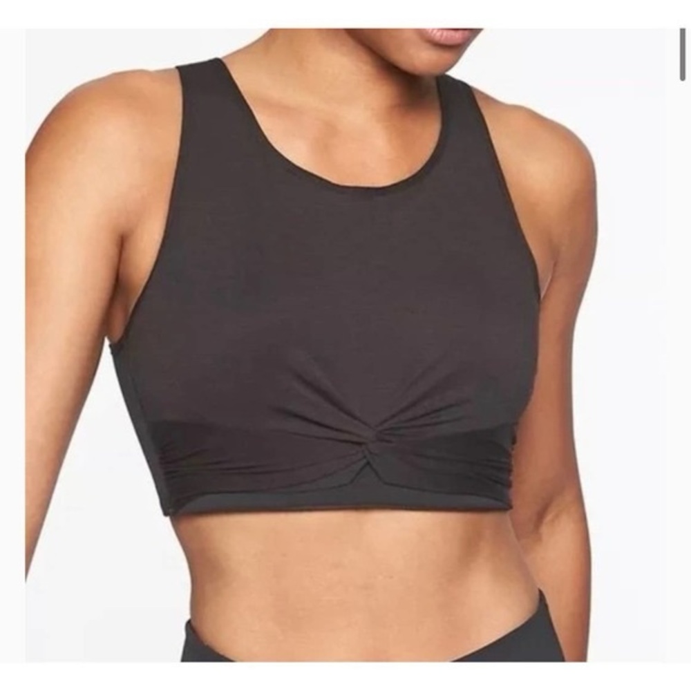 Athleta Soft Black Crop Top